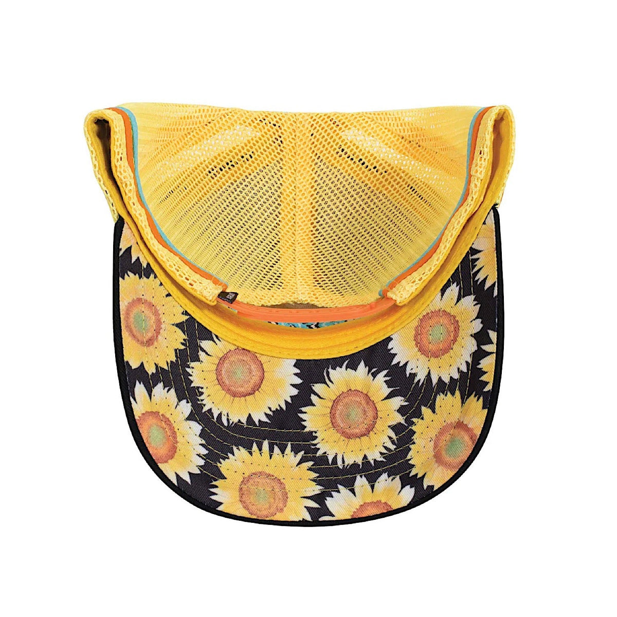 Ariat Sunflower Script Trucker Cap Blue Burst - Ariat Mens Caps