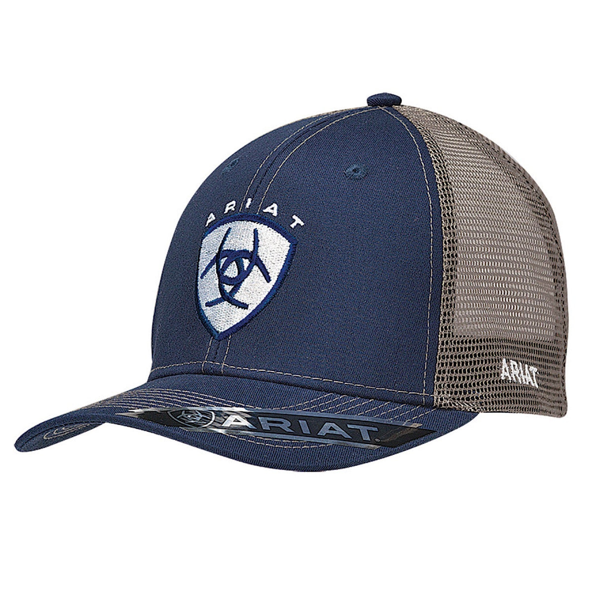 Ariat Truckers Snap Back Mesh Cap - Navy - Ariat Mens Caps