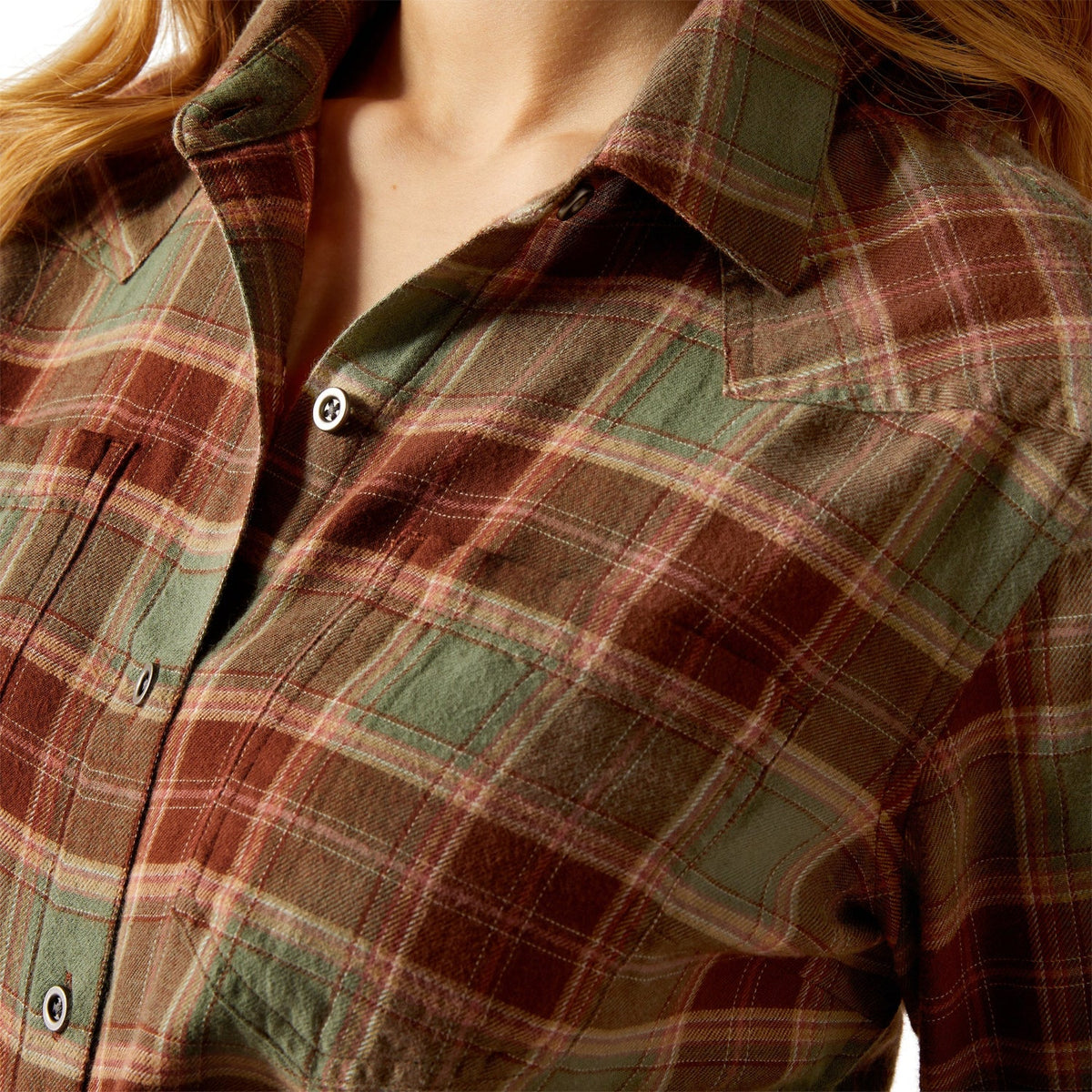 Ariat Women’s Billie Jean Shirt - Oakwood Plaid