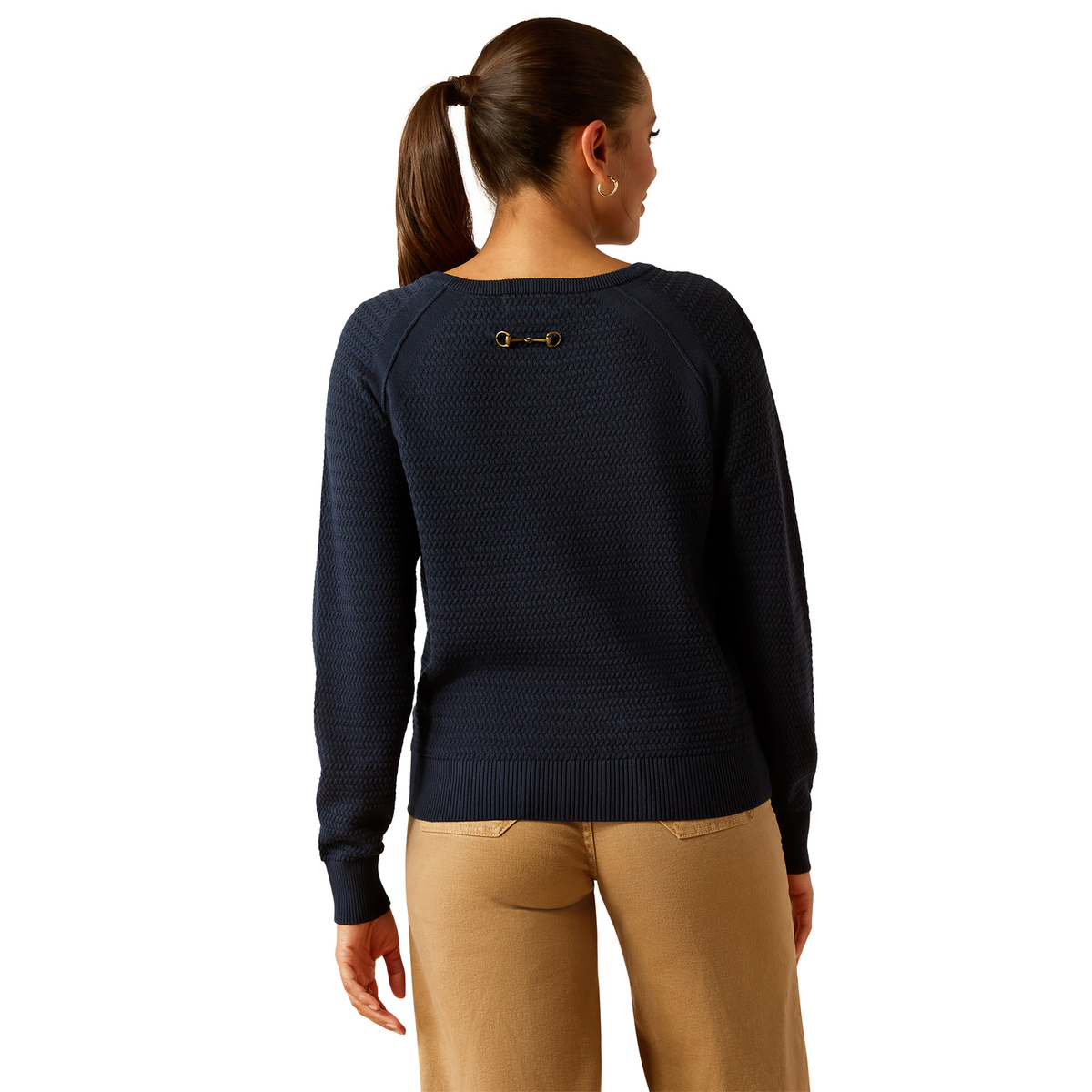 Ariat Women’s Cambeck Sweater - Navy - Ariat Womens Tops