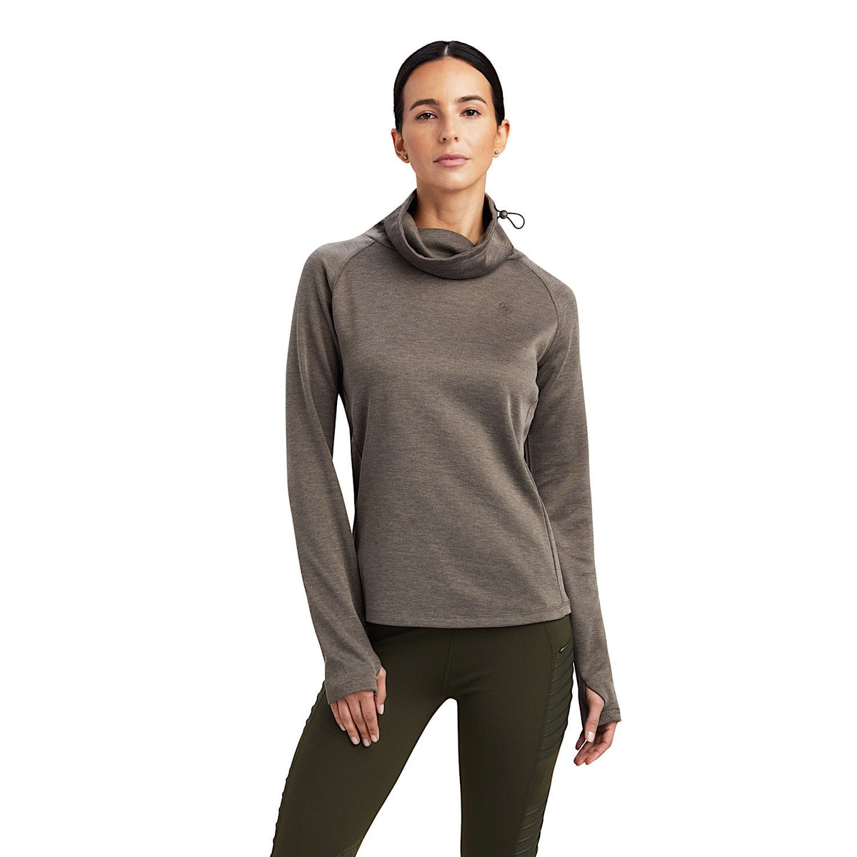 Ariat Womens Canny L/S Top Banyan Bark - XS Aus 6 - Ariat Womens Tops