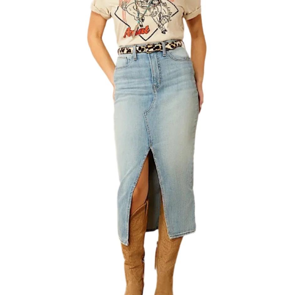 Ariat Women’s Clair Midi Denim Skirt - Spain