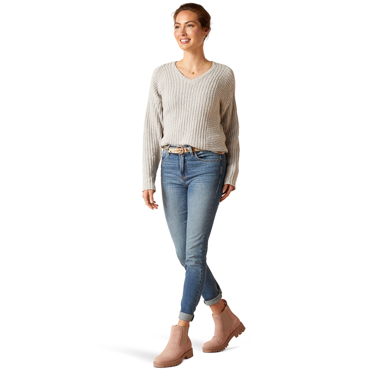 Ariat Women’s Daneway Sweater - Heather Grey