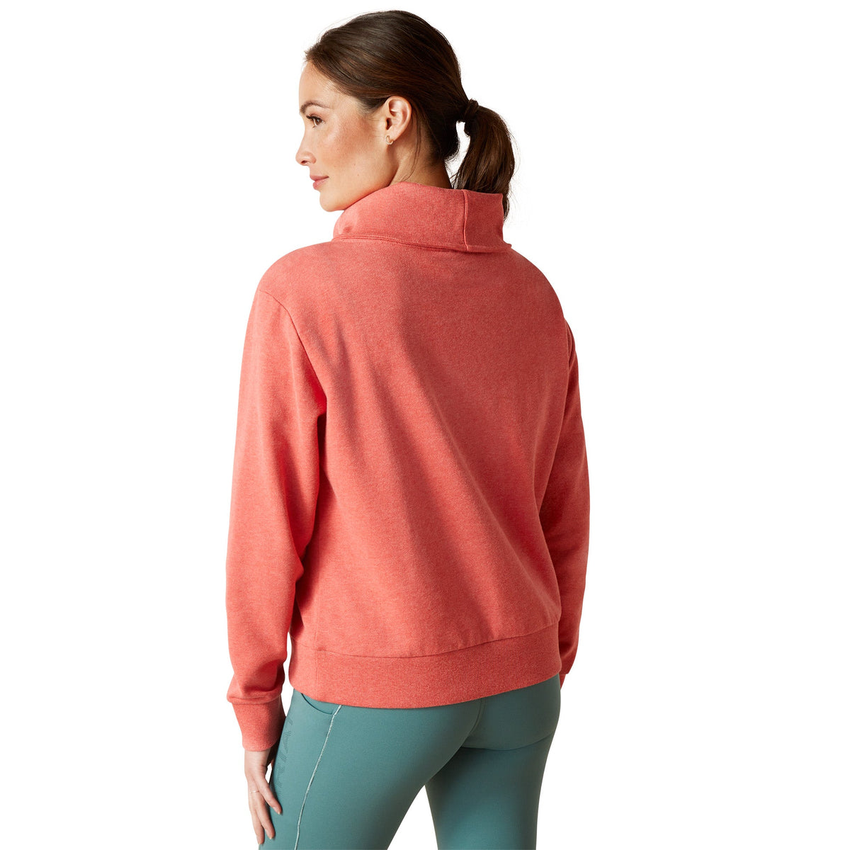 Ariat Women’s Fern 1/2 Zip Sweatshirt - Heathered Baked Apple