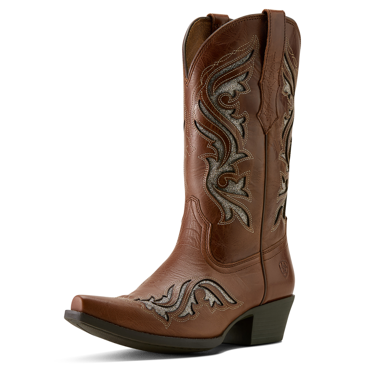 Ariat Women’s Heritage X Toe Bliss Western Boot - Dark Tan