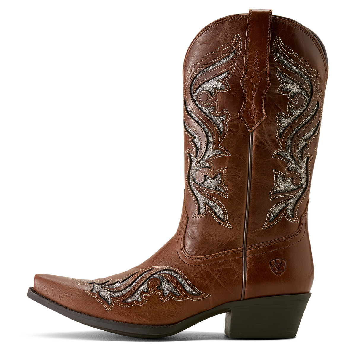 Ariat Women’s Heritage X Toe Bliss Western Boot - Dark Tan