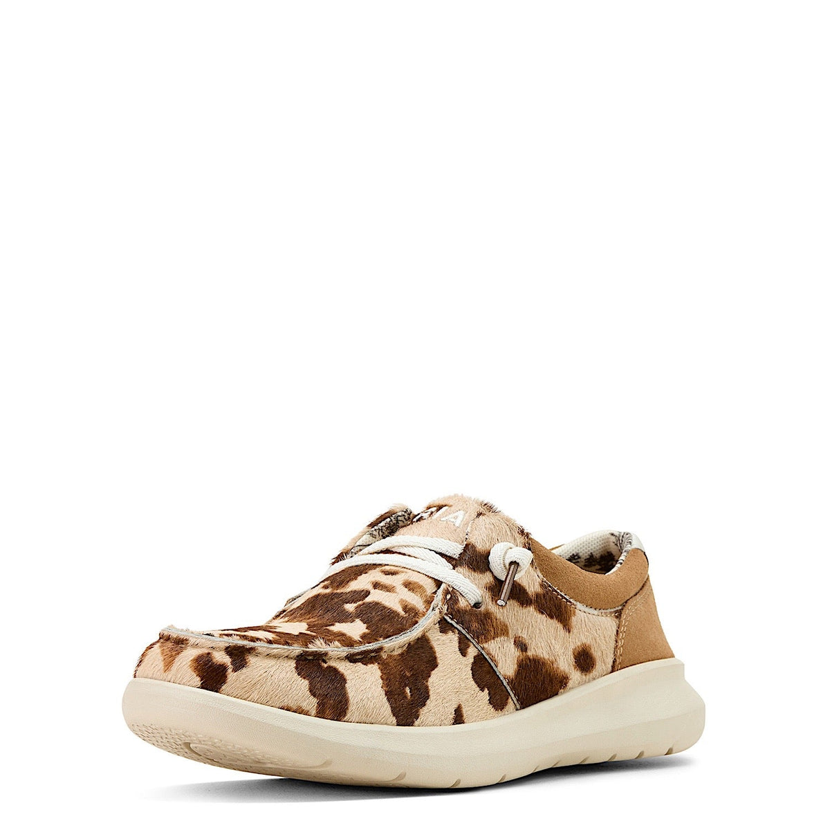 Ariat Women’s Hilo - Tan & White Brindle Hair On/Dark Tan Suede