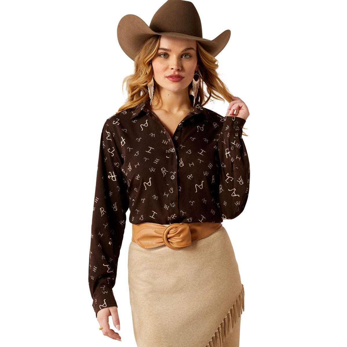 Ariat Women’s Homestyle Shirt - Mole Ranch Print