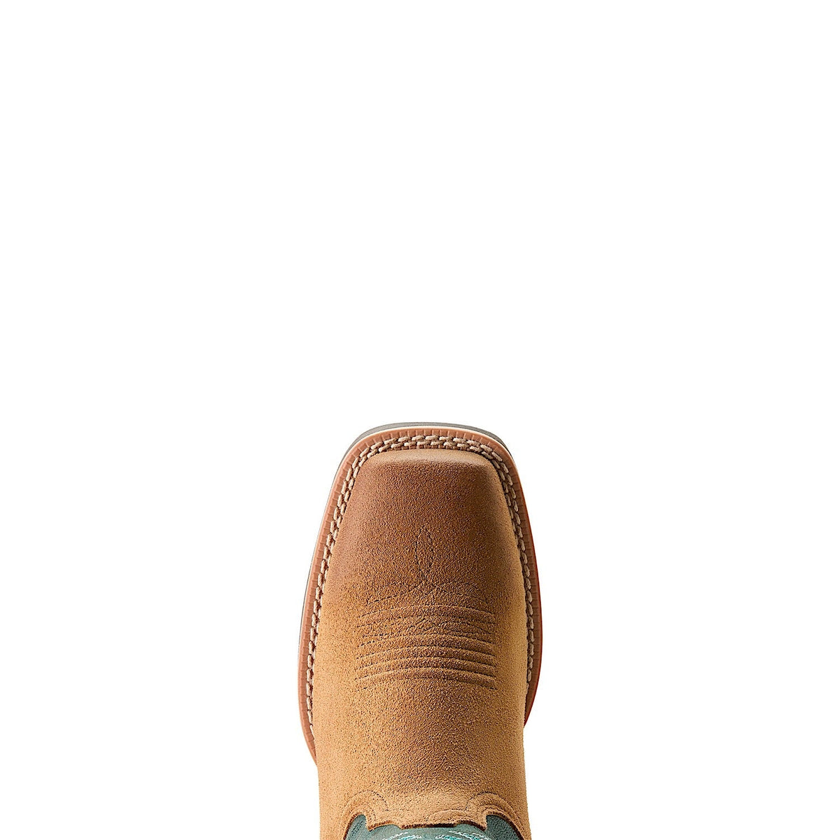 Ariat Women’s Hybrid Ranch Time Distressed Acorn Roughout / Deep Teal