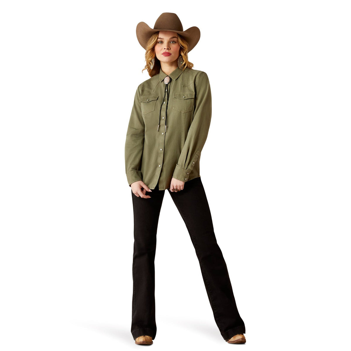 Ariat Women’s Jurlington Snap Shirt - Sea Spray