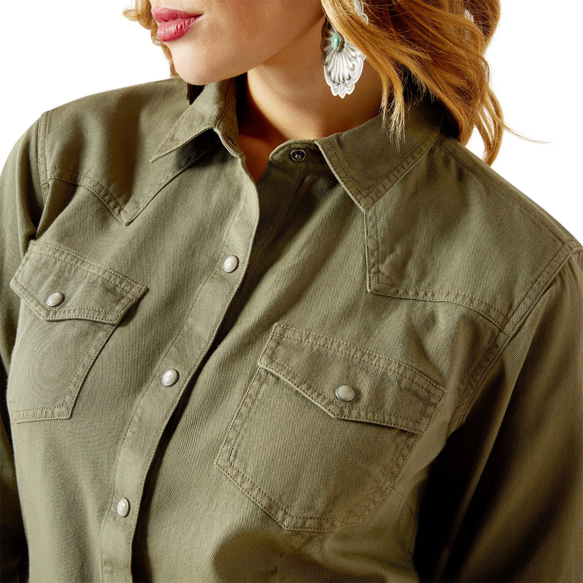 Ariat Women’s Jurlington Snap Shirt - Sea Spray