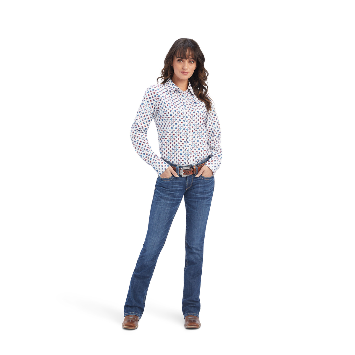 Ariat Women’s Kirby Stretch Shirt - Township Print