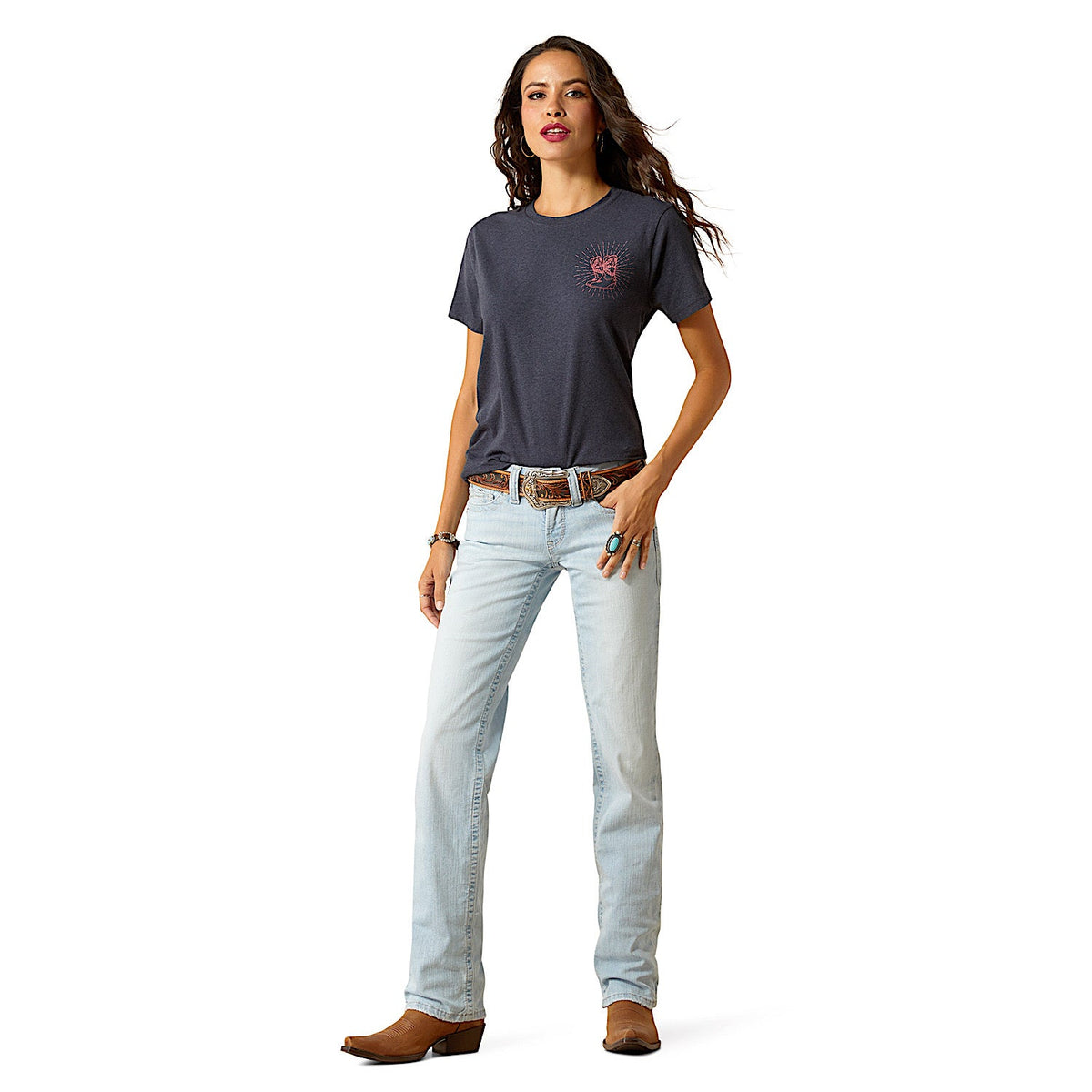 Ariat Women’s Low Rise Zayla Straight Leg Jean - Claremont
