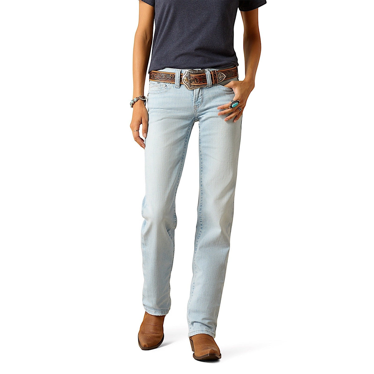 Ariat Women’s Low Rise Zayla Straight Leg Jean - Claremont