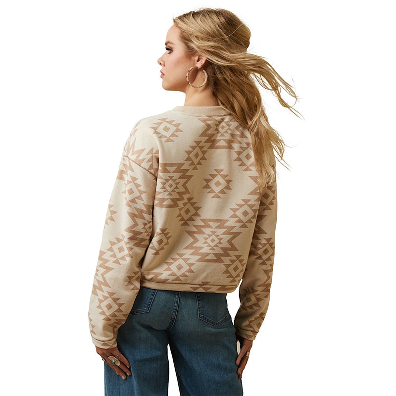 Ariat Women’s O’Keefe Sweatshirt Brazilian Sand - Ariat Womens Tops