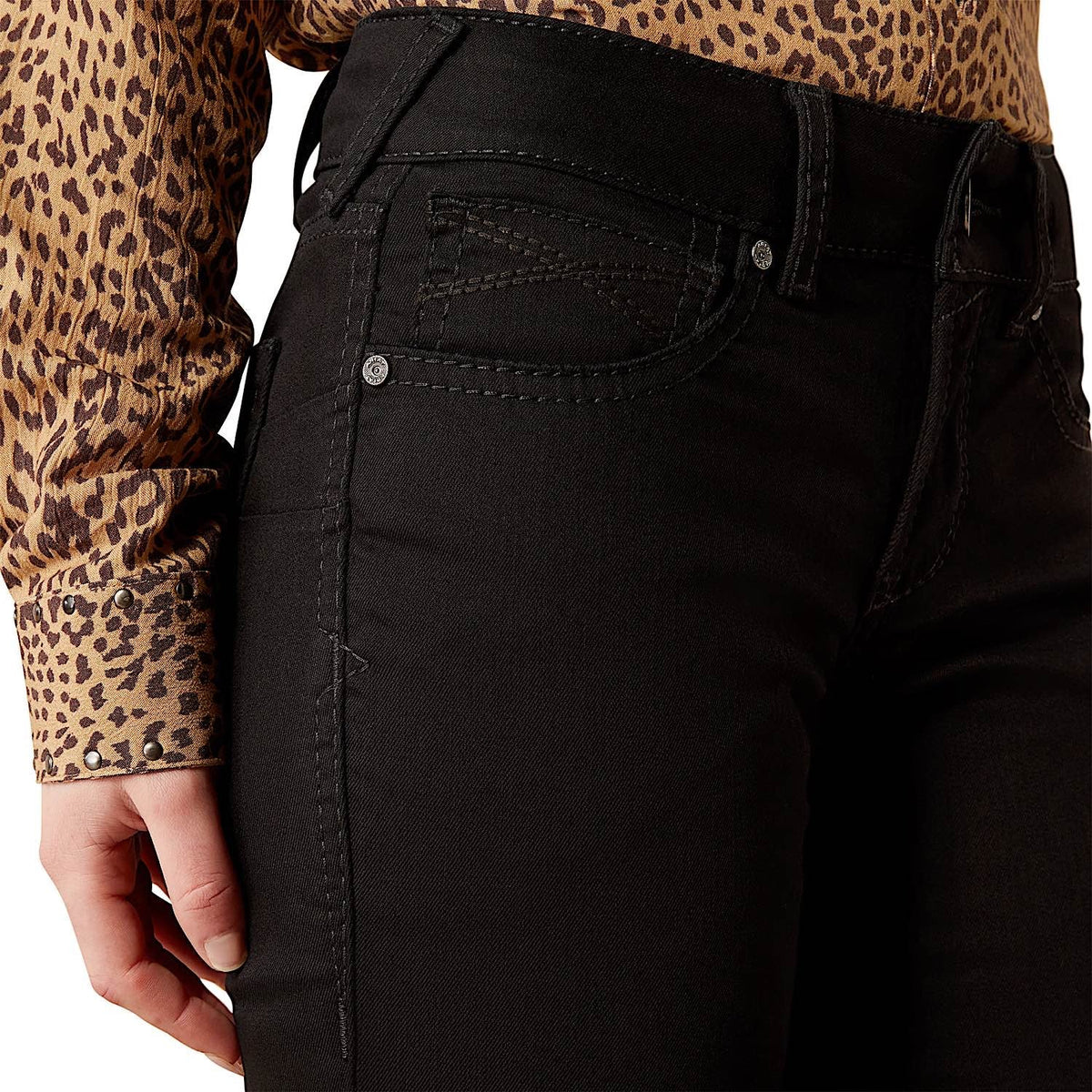 Ariat Women’s Perfect Rise Boot Cut Jean - Ella Black