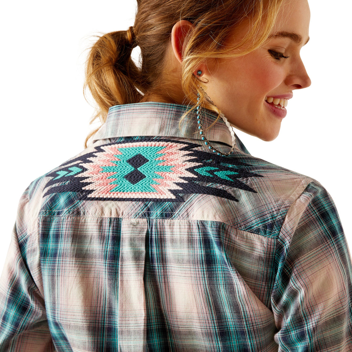 Ariat Women’s REAL Billie Jean Long Sleeve Shirt - Tomboy Plaid