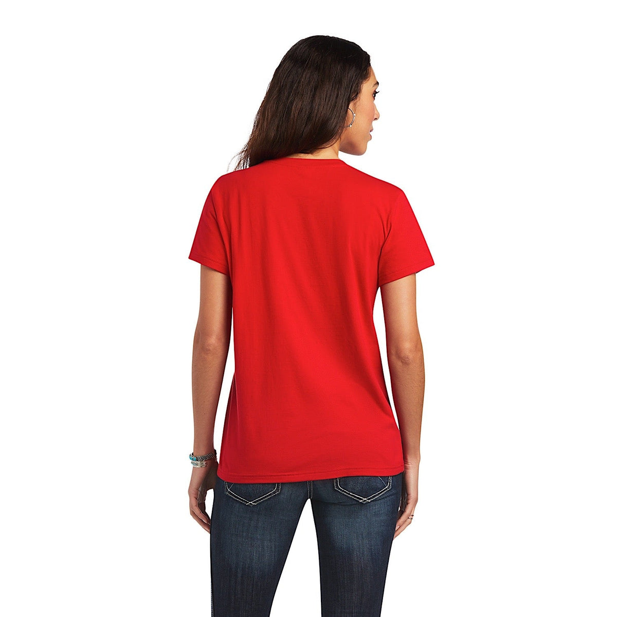 Ariat Womens REAL Firebird S/S Tee Salsa - Ariat Womens Tops