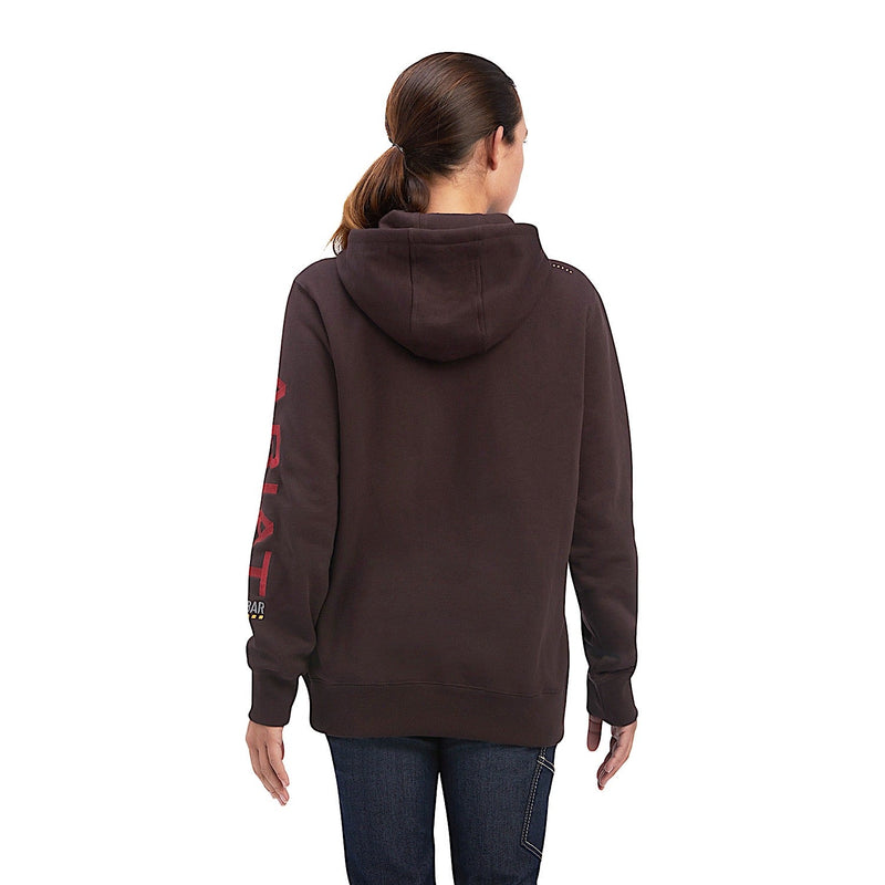 Ariat Womens Rebar Graphic Hoodie Mole/Baked Apple