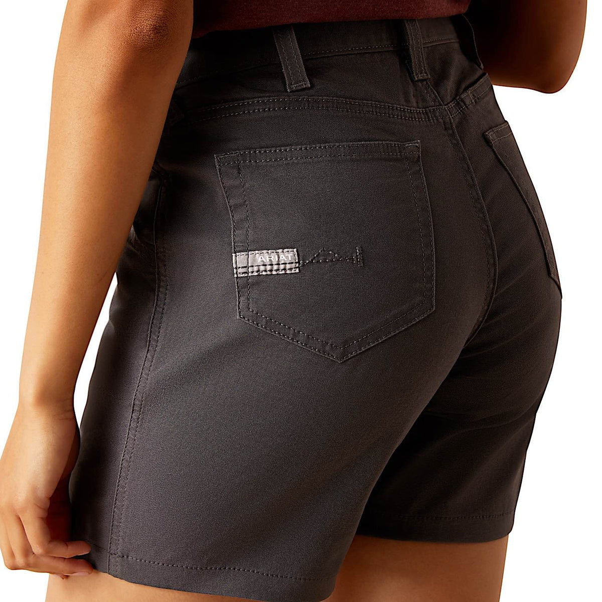 Ariat Women’s Rebar Perfect Rise Made Tough 6’’ Shorts - Rebar Grey