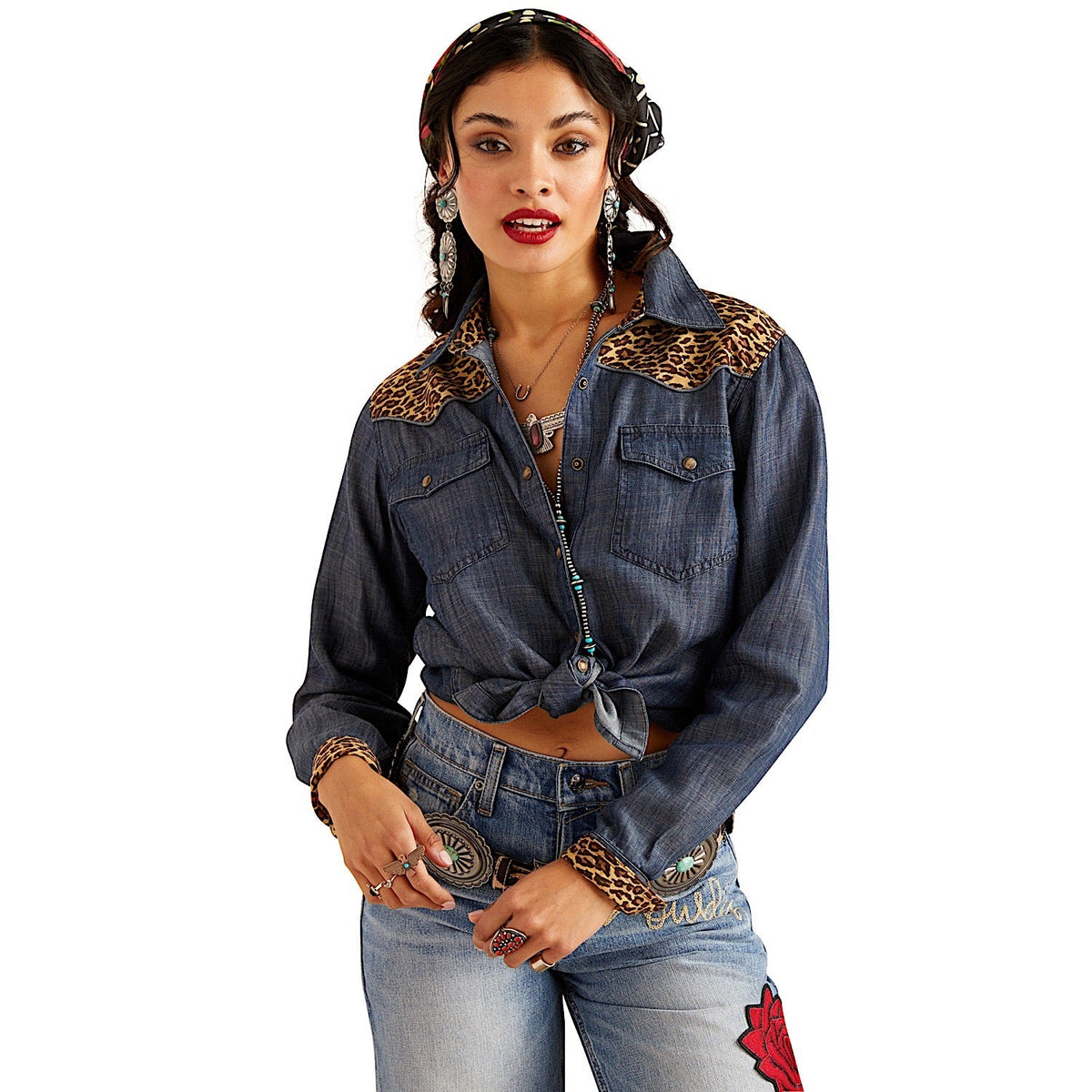 Ariat Women’s Rodeo Quincy Layla Rose Shirt - Chambray