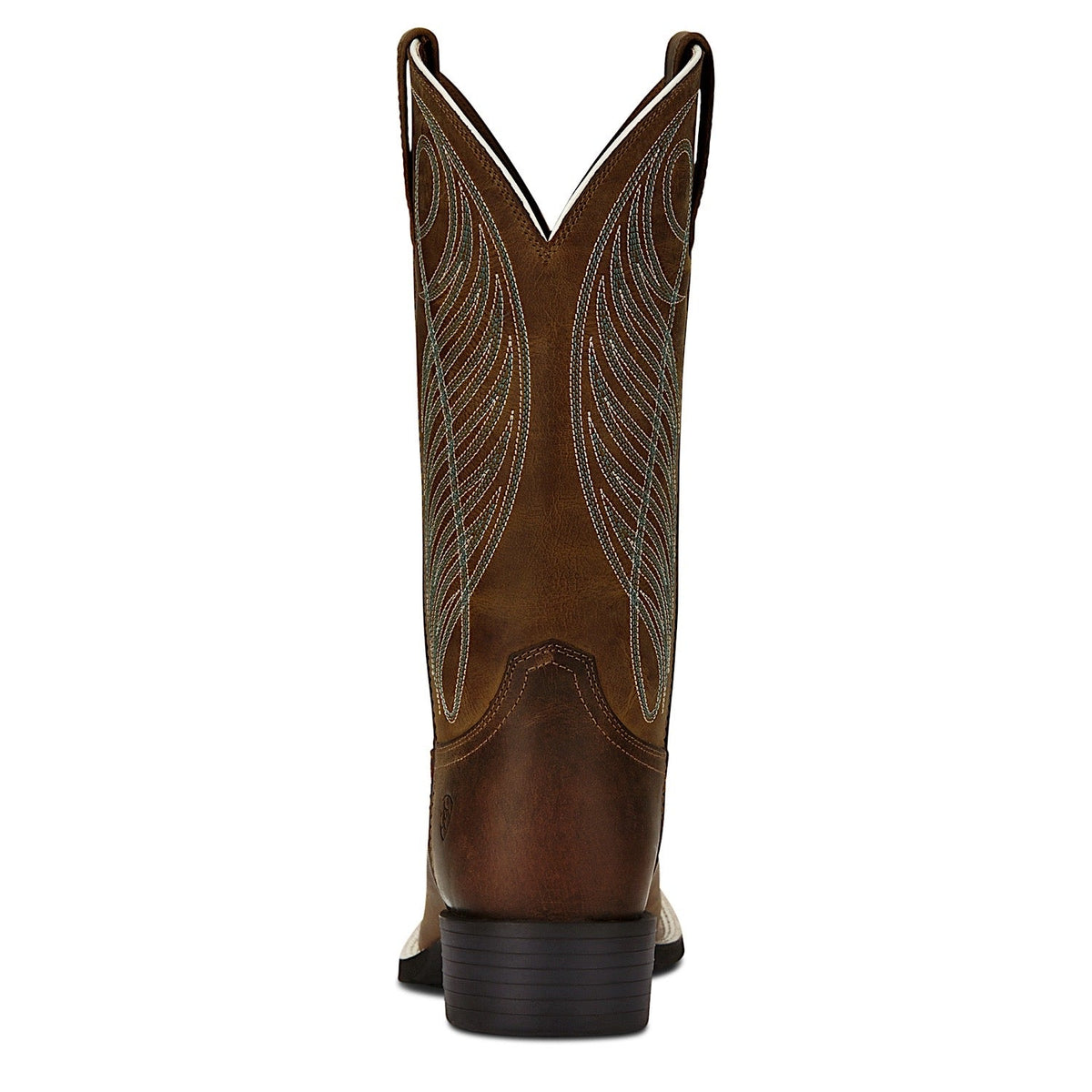 Ariat Women’s Round Up Wide Square Toe Powder Brown