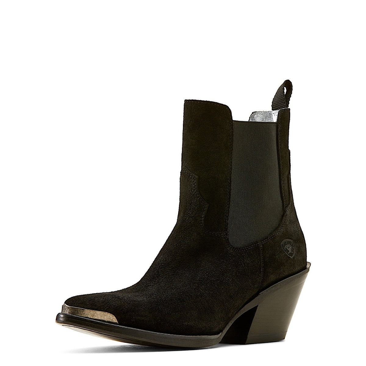 Ariat Women’s Shiloh Heeled Ankle Boot - Distressed Black Suede