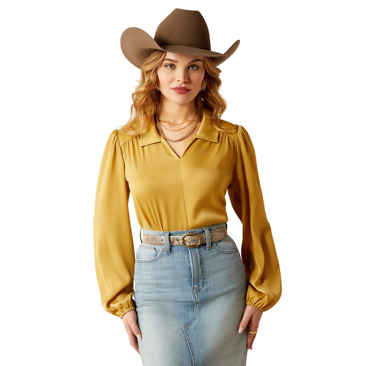 Ariat Women’s Shimmer Top - Antelope