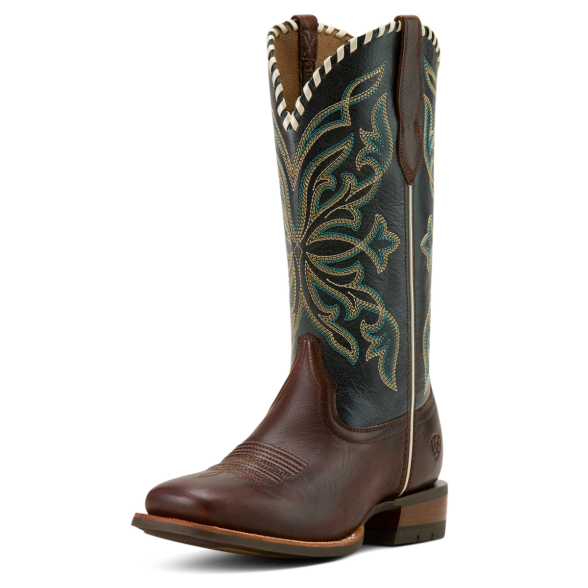 Ariat Women’s Showdown Western Boot - Espresso/Textured Blue
