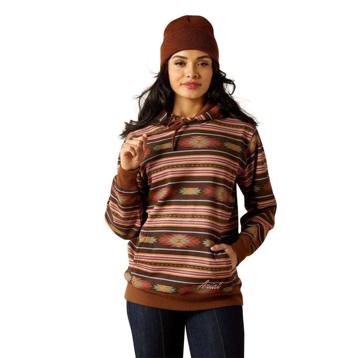 Ariat Women’s Skyline Hoodie - Soft Silt Serape Print