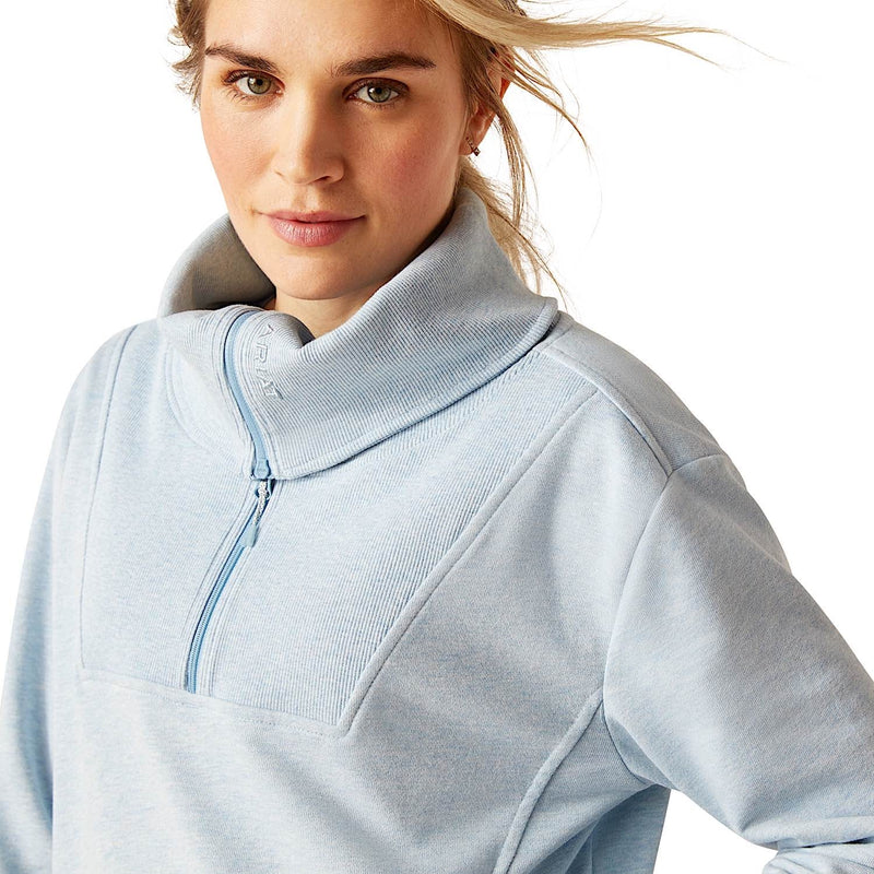 Ariat Women’s Sweatshirt Fern Zip - Heather Glacier Lake