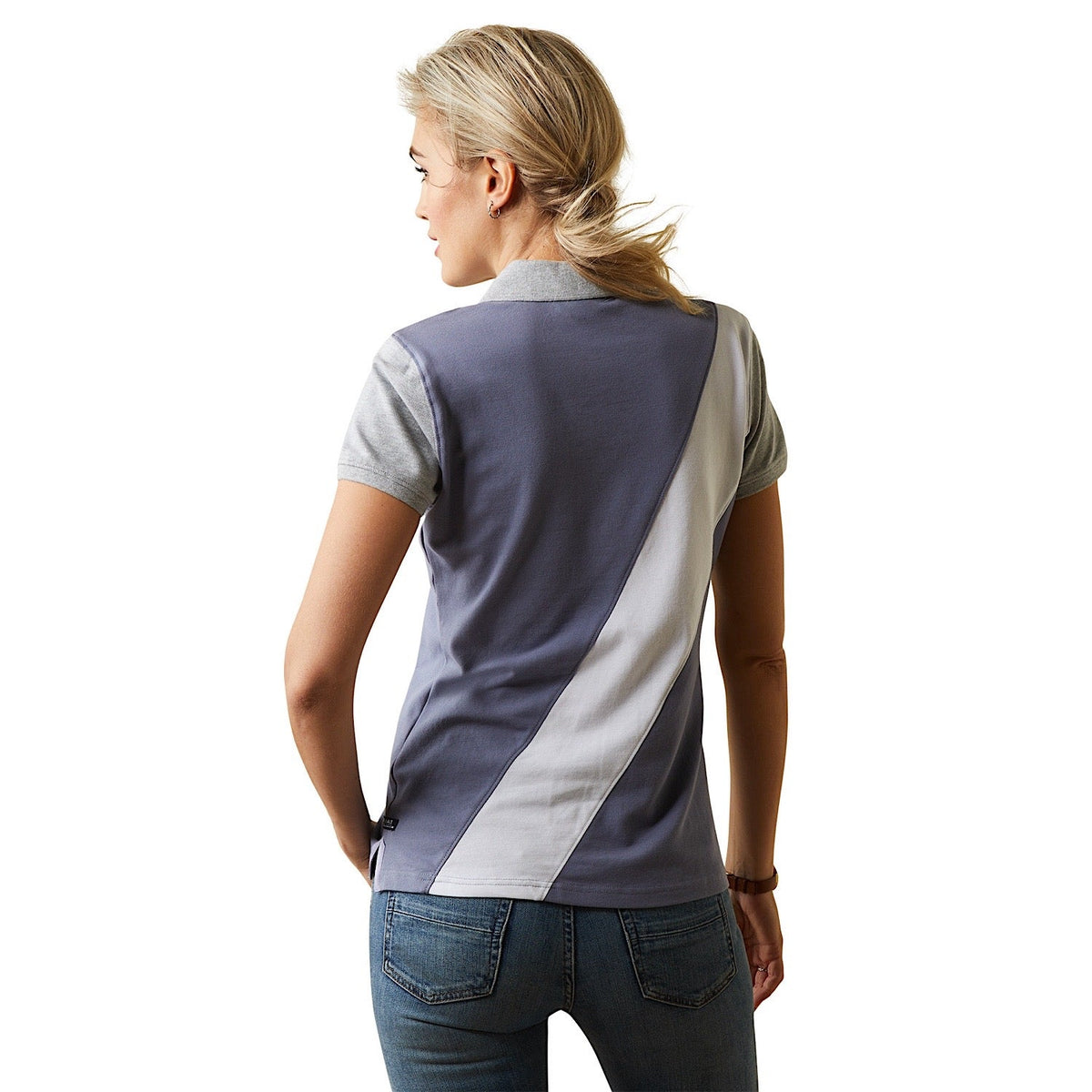 Ariat Womens Taryn SS Polo Dusky Granite - Ariat Womens Tops