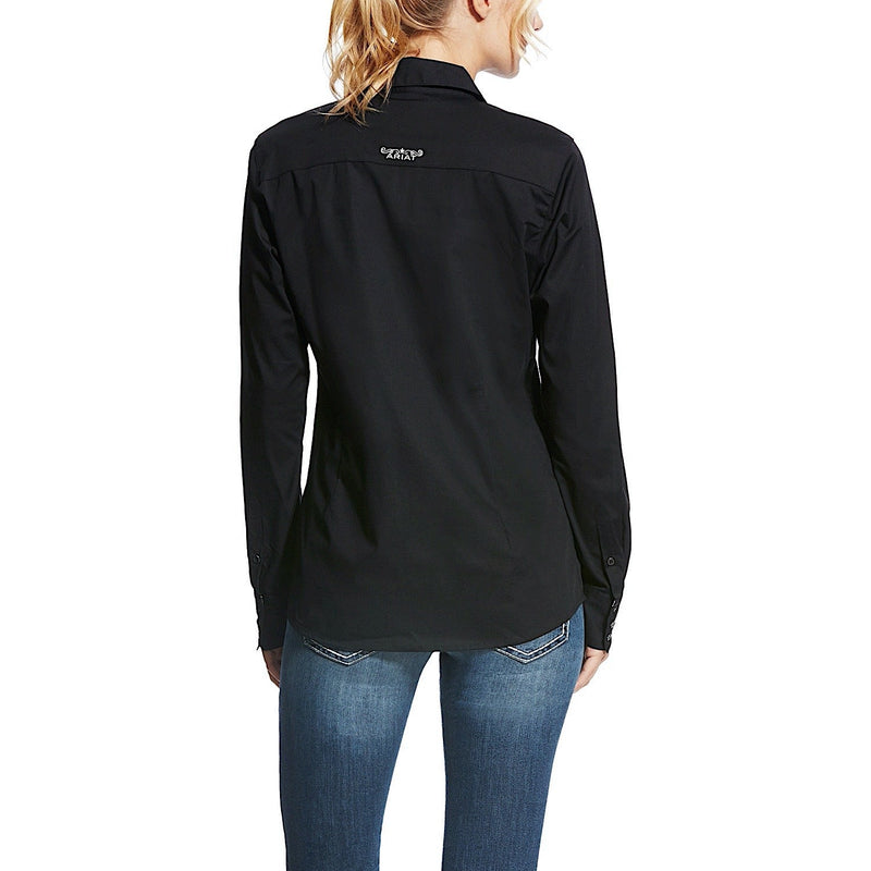 Ariat Women’s Wrinkle Resist Kirby Stretch Shirt Black