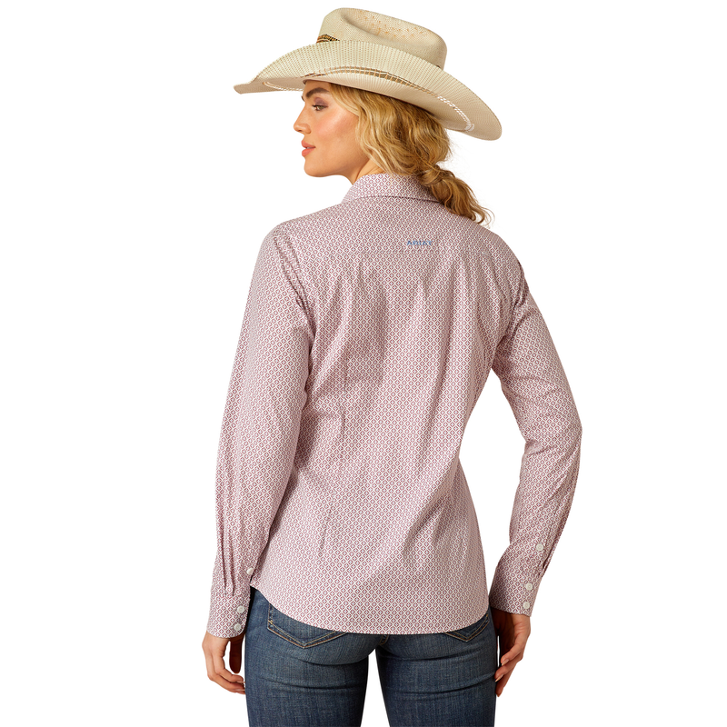 Ariat Women’s Wrinkle Resist Kirby Stretch Shirt - Finleigh Geo Print