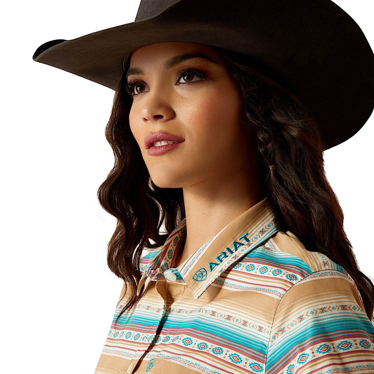 Ariat Women’s Wrinkle Resist Team Kirby Stretch Shirt - Fallon Serape