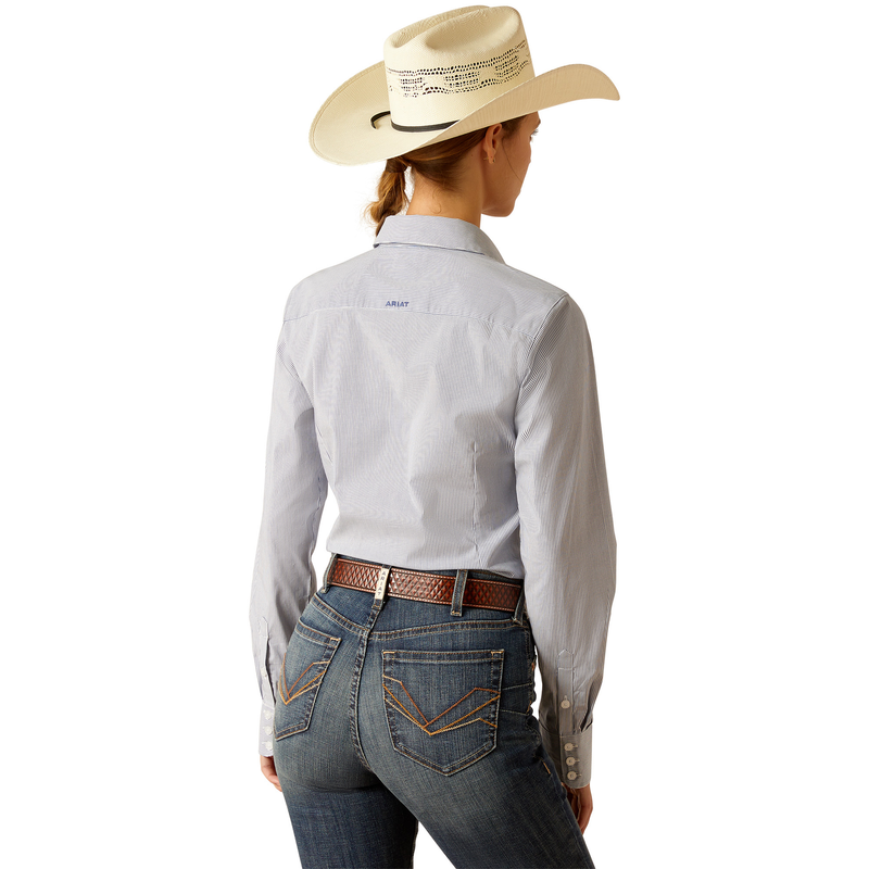 Ariat Women’s Wrinkle Resistant Kirby Long Sleeve Shirt - True Blue