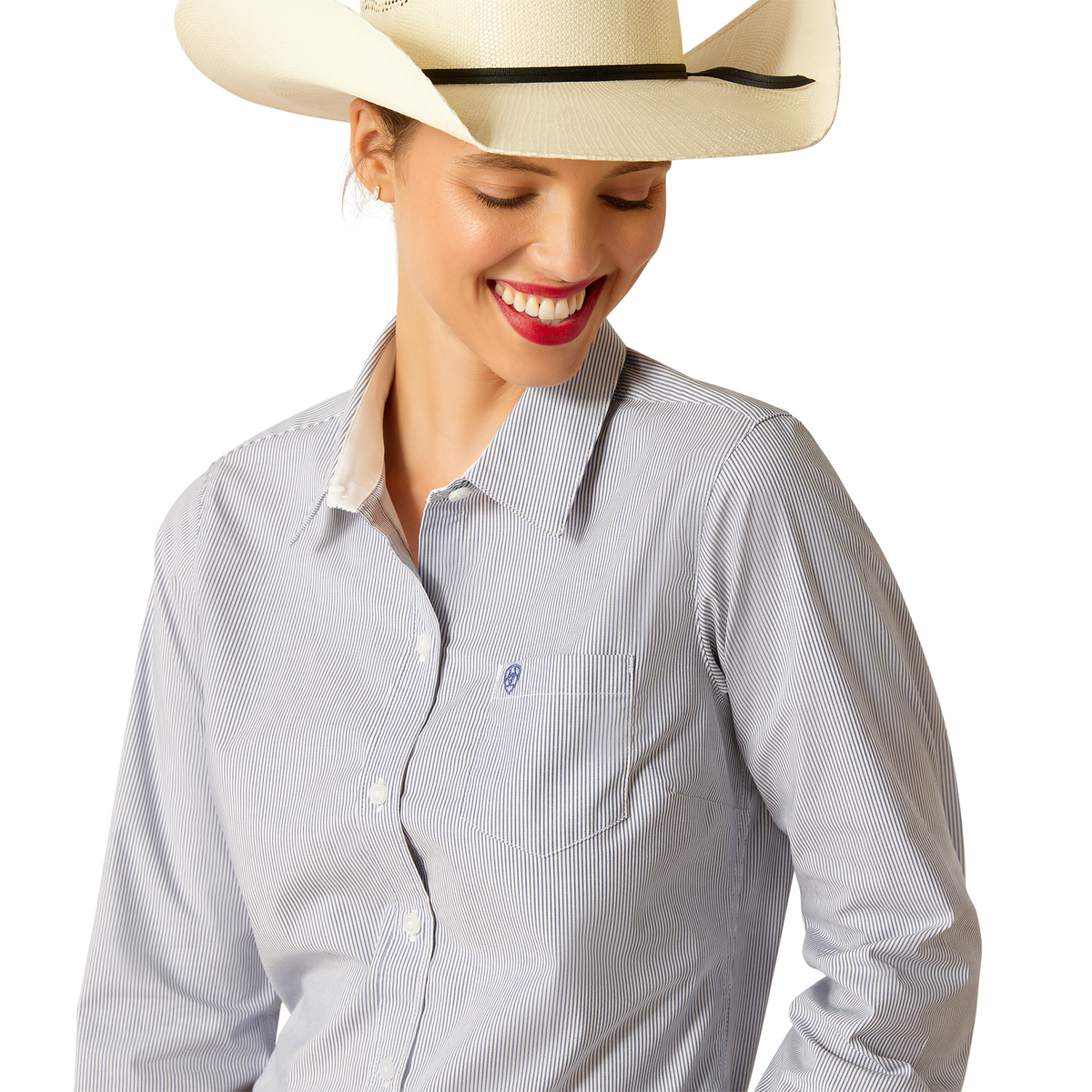 Ariat Women’s Wrinkle Resistant Kirby Long Sleeve Shirt - True Blue