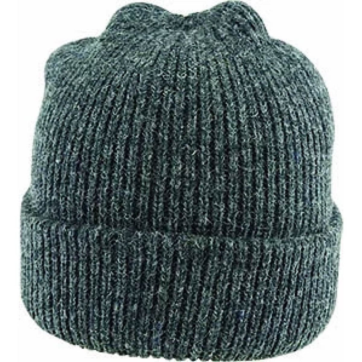 Avenel Fishermans Rib Double Knit Ragg Wool Beanie - Charcoal