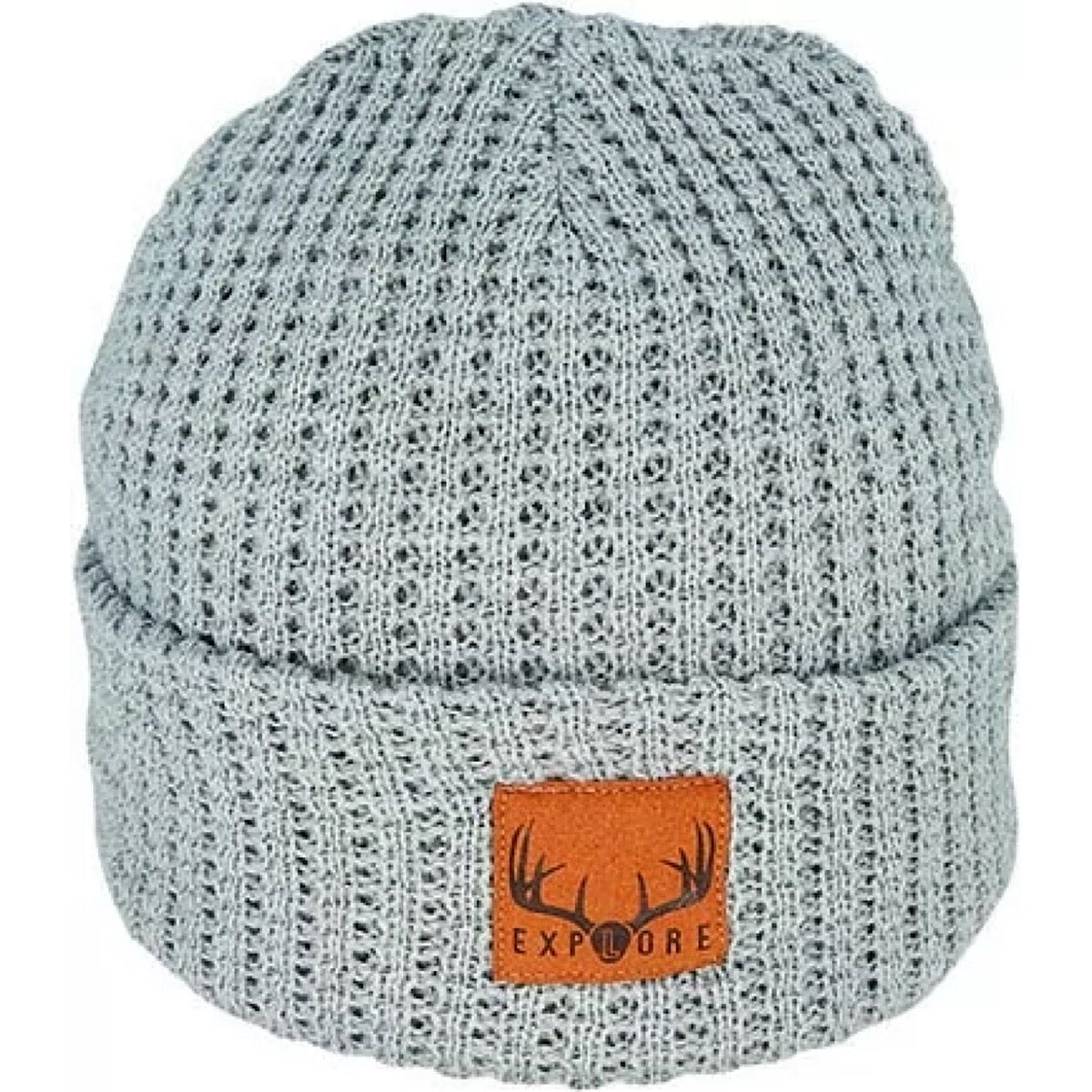 Avenel Waffle Knit Explore Beanie - Grey