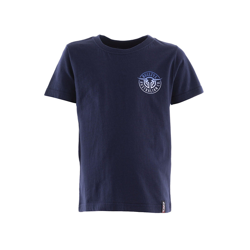 Bullzye Boy’s Bullring Short Sleeve Tee Navy