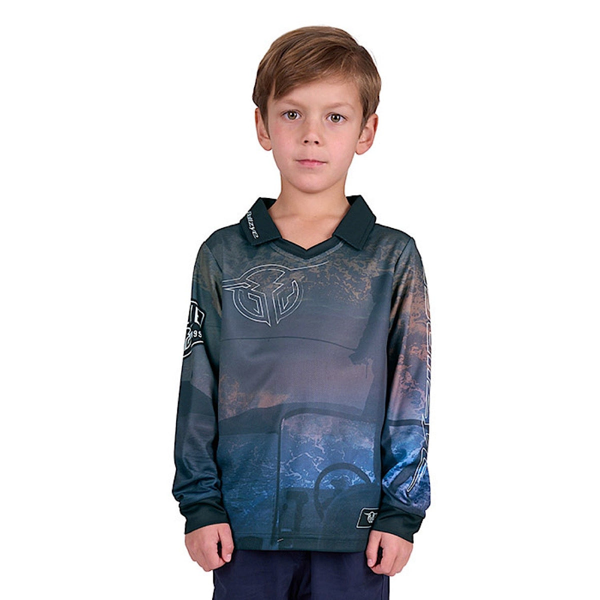 Bullzye Boy’s Luke Long Sleeve Tee - Multi
