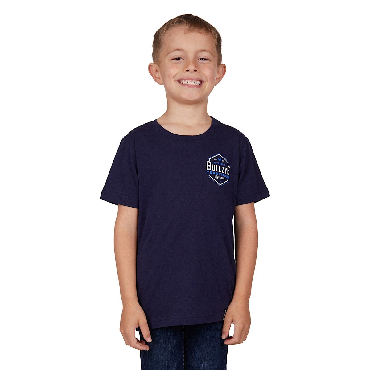 Bullzye Boy’s Mark Tee-Navy