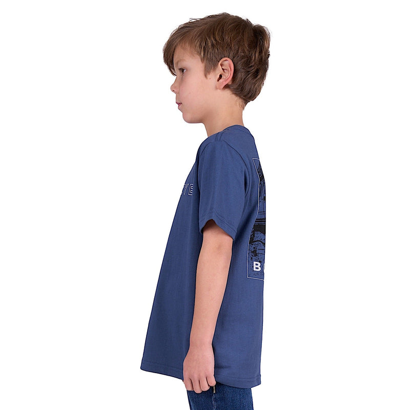 Bullzye Boy’s Ryan Short Sleeve Tee - Blue Steel