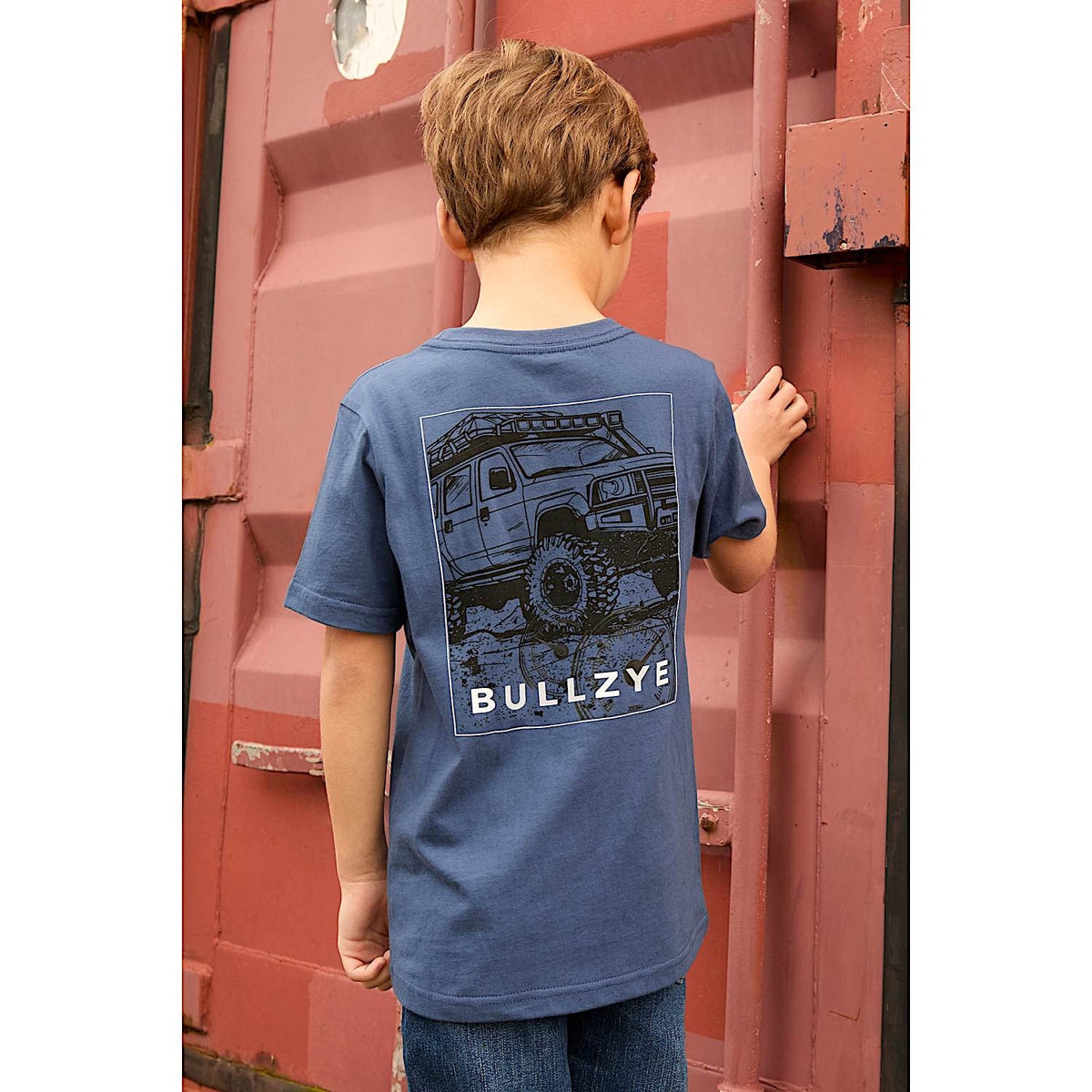 Bullzye Boy’s Ryan Short Sleeve Tee - Blue Steel