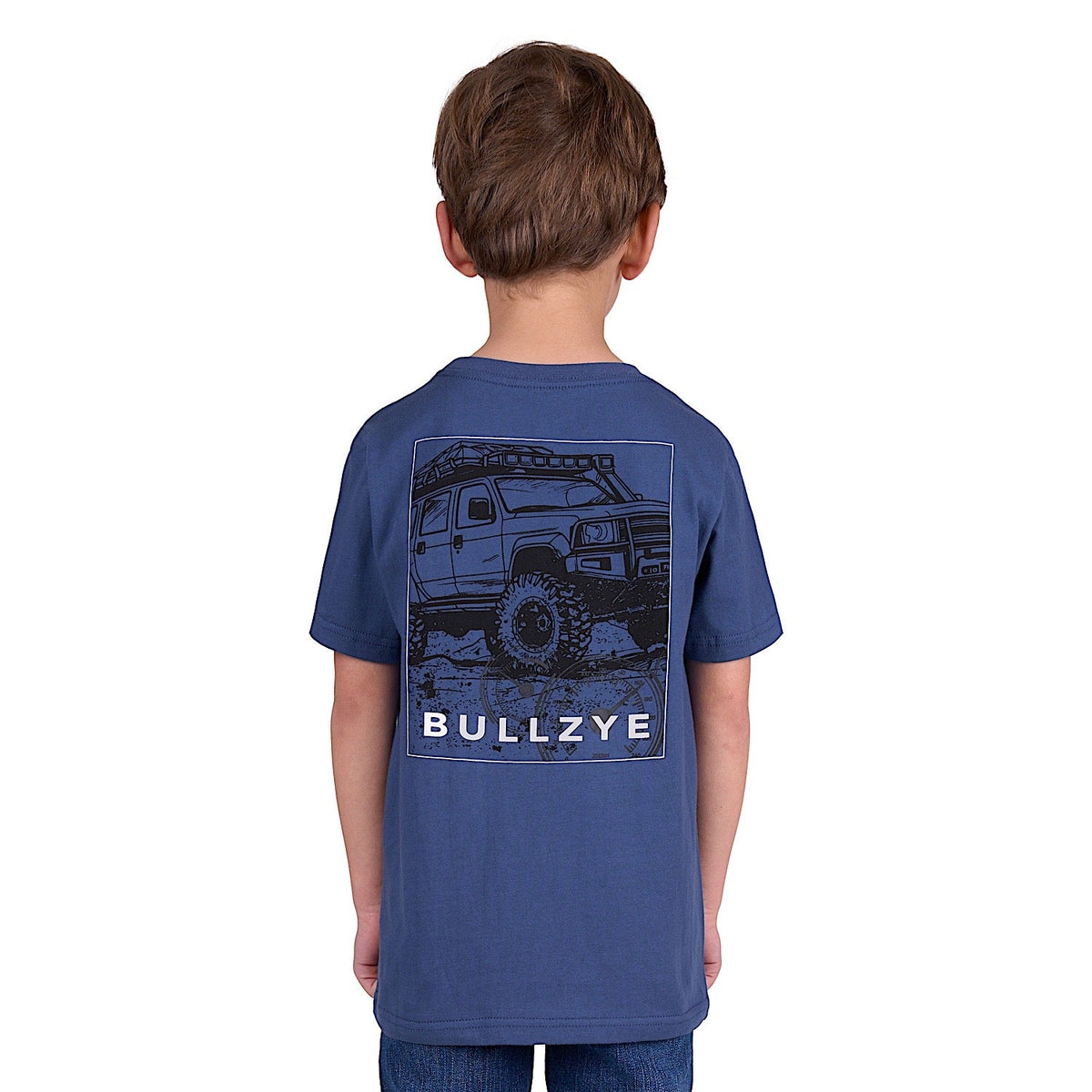 Bullzye Boy’s Ryan Short Sleeve Tee - Blue Steel