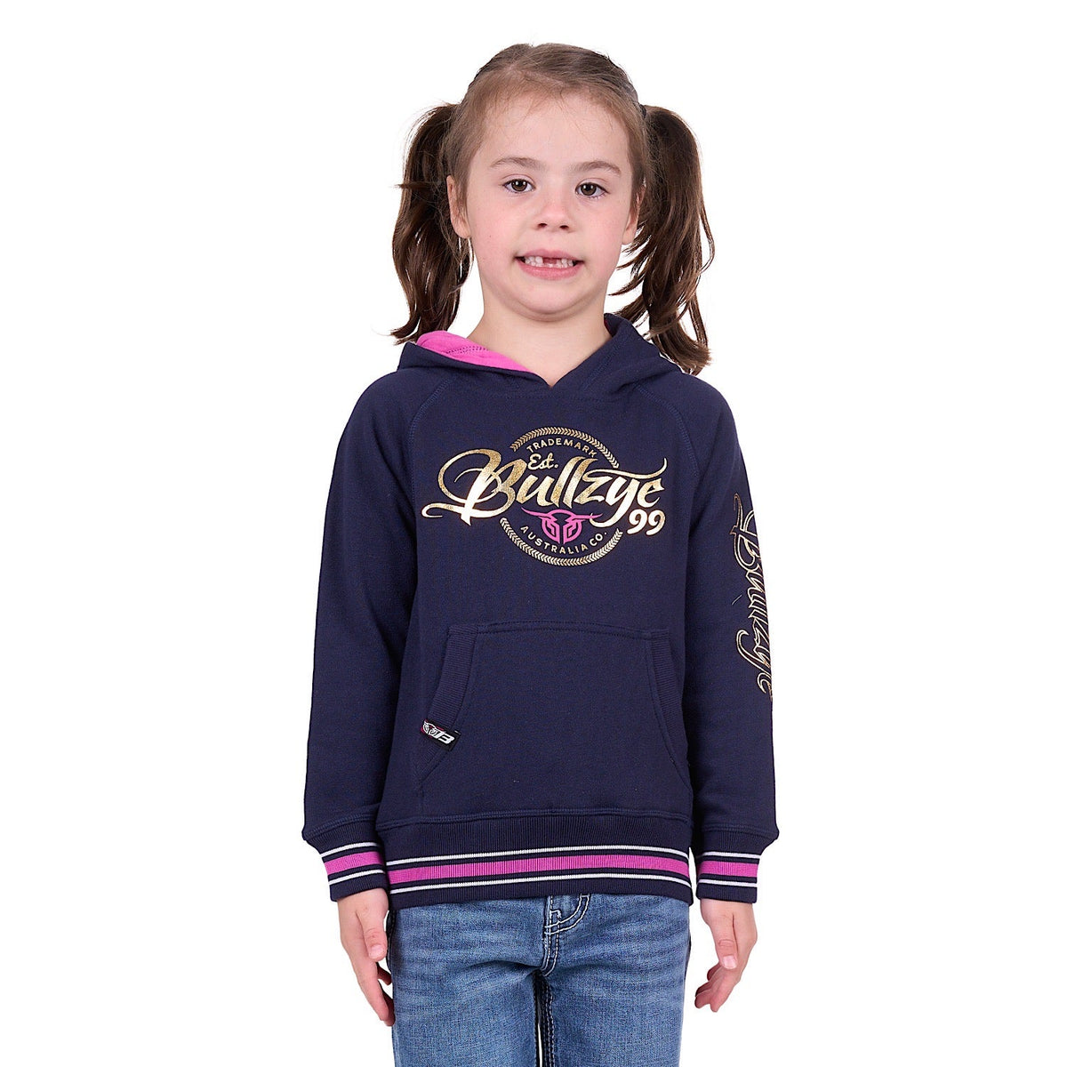 Bullzye Girl’s Arden Pullover Hoodie Dark Navy