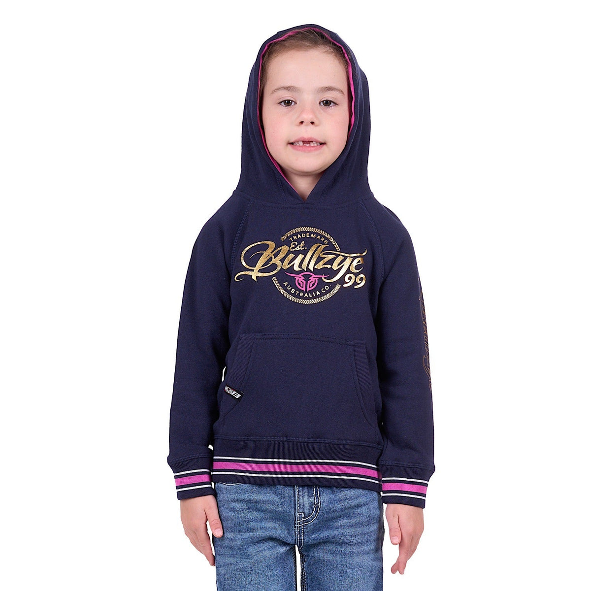 Bullzye Girl’s Arden Pullover Hoodie Dark Navy