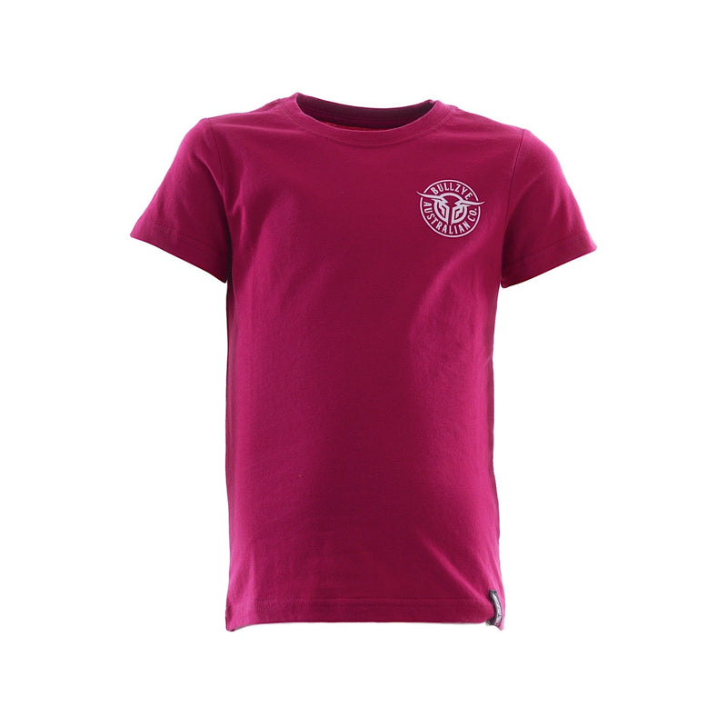 Bullzye Girl’s Bullring Short Sleeve Tee - Berry