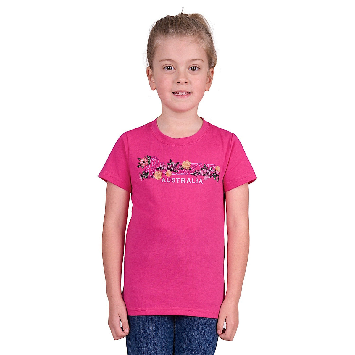 Bullzye Girl’s Flora Short Sleeve Tee - Berry