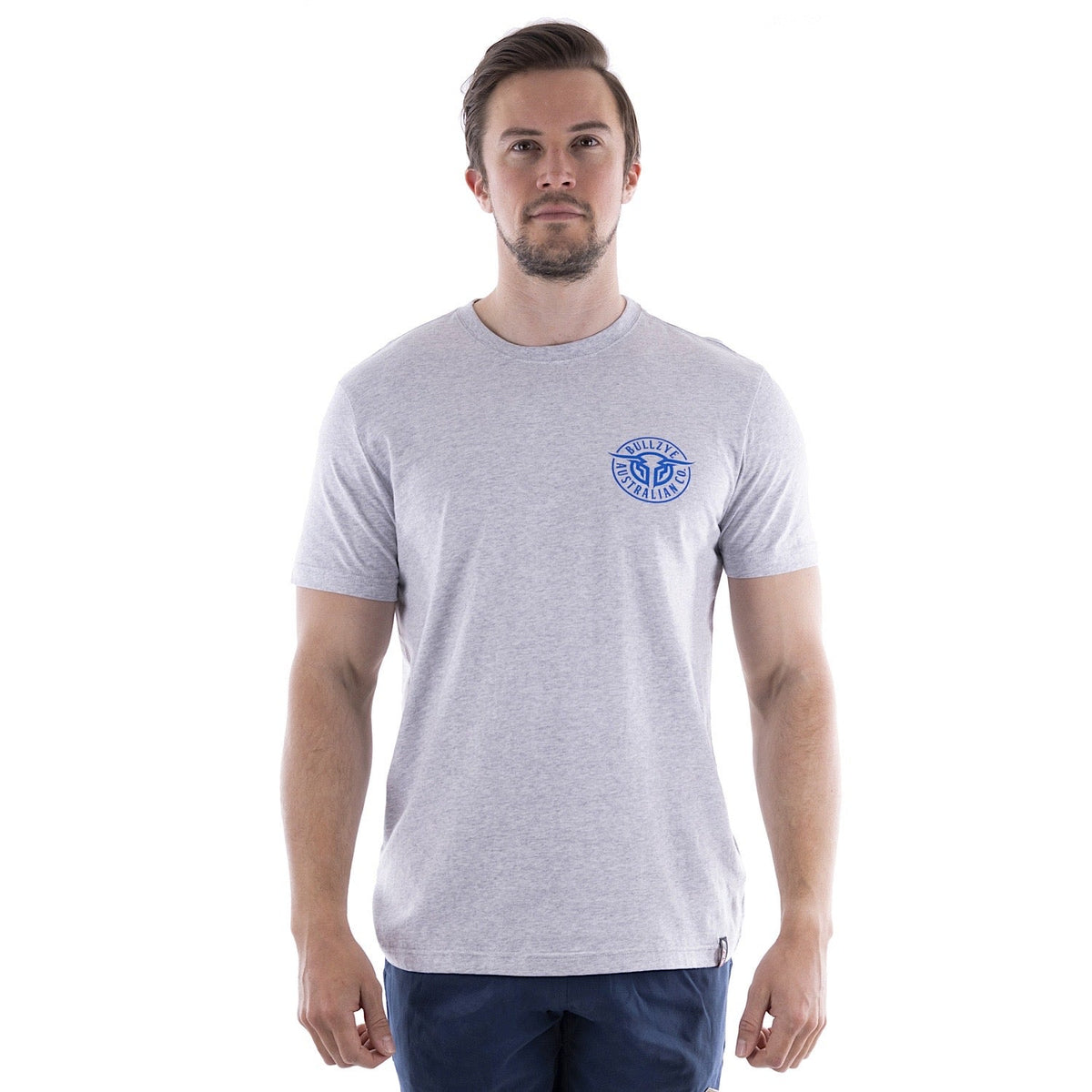 Bullzye Men’s Bullring Tee - Grey Marle